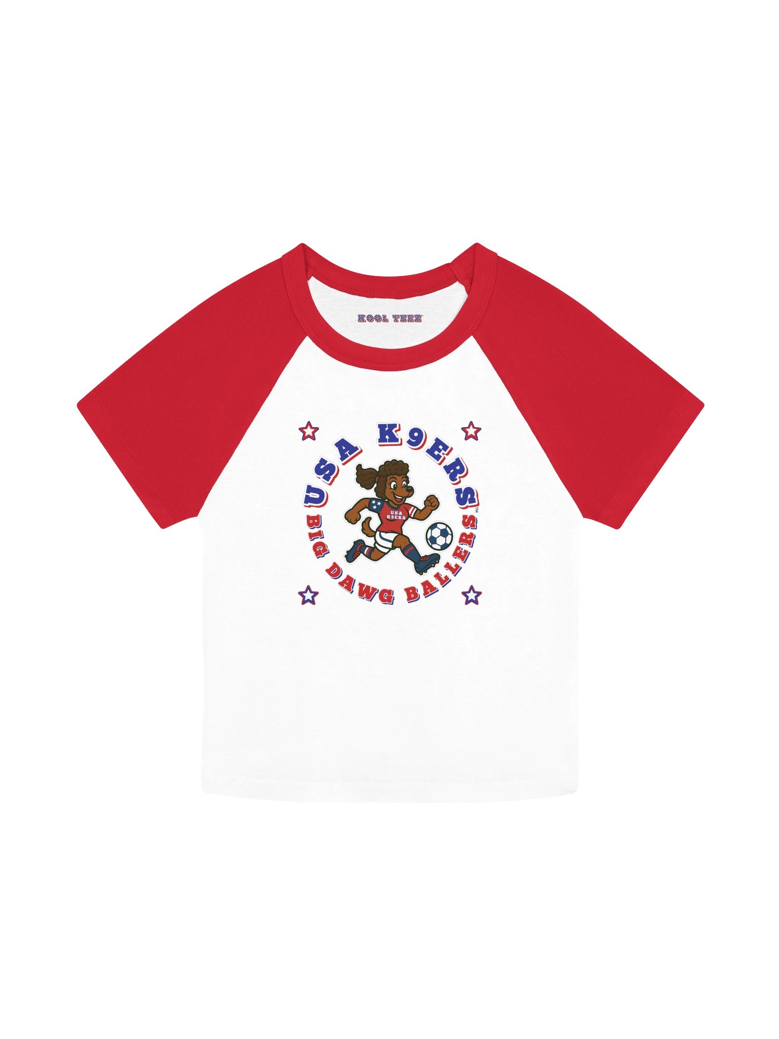 USA K9ERS Poodle Soccer Micro Tee product image (3)