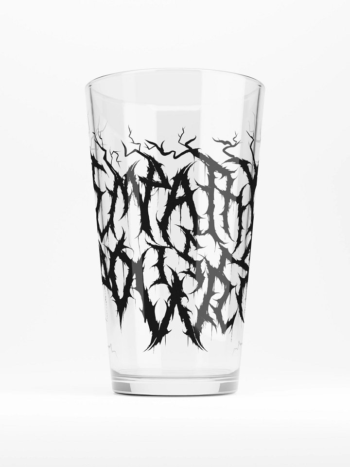 *NEW!* DEATH METAL Empathy is Power Pint Glass (Black) product image (1)