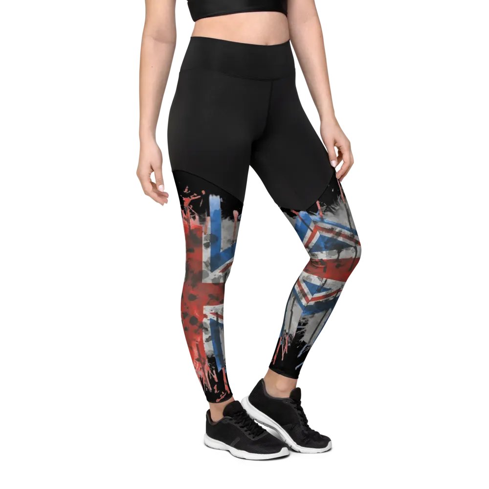Urban Graffiti Union Jack Split leggings product image (11)