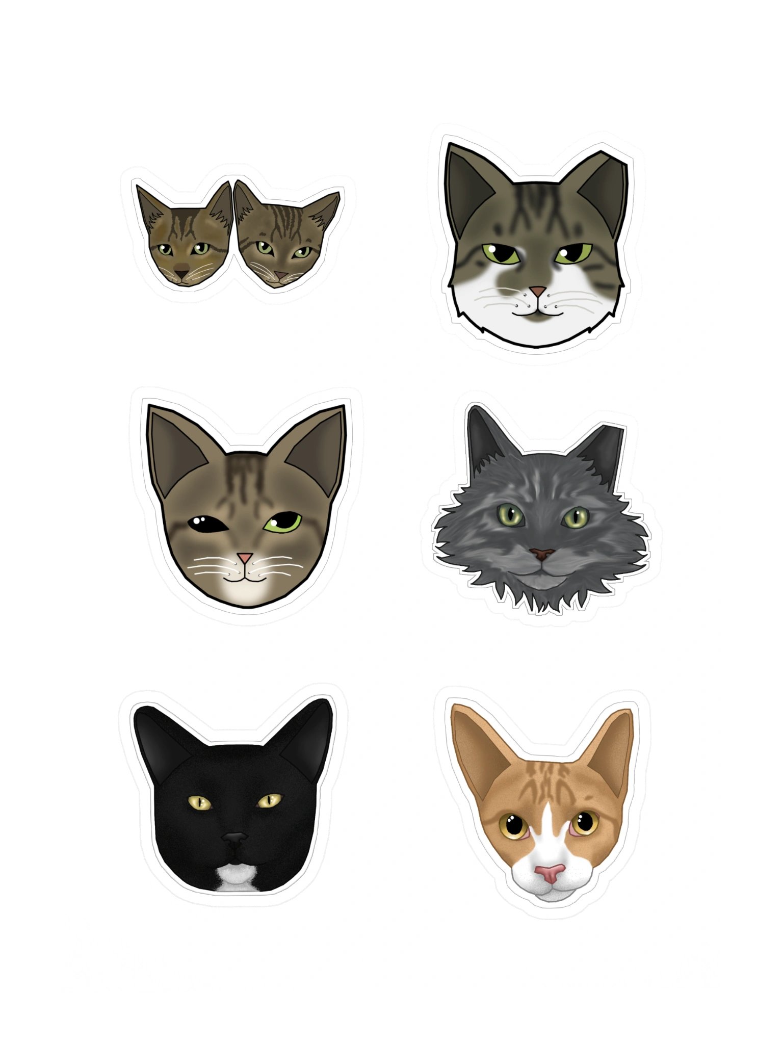 Whiskered Whimsy Sticker Ensemble 3 product image (3)