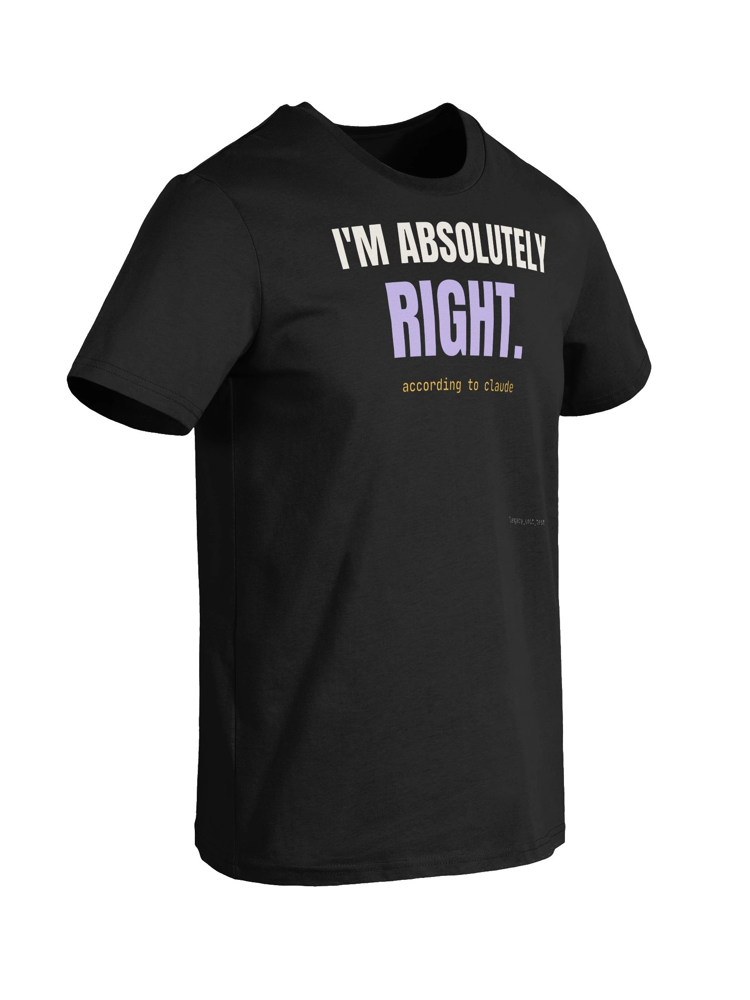 I'm absolutely right tee product image (6)
