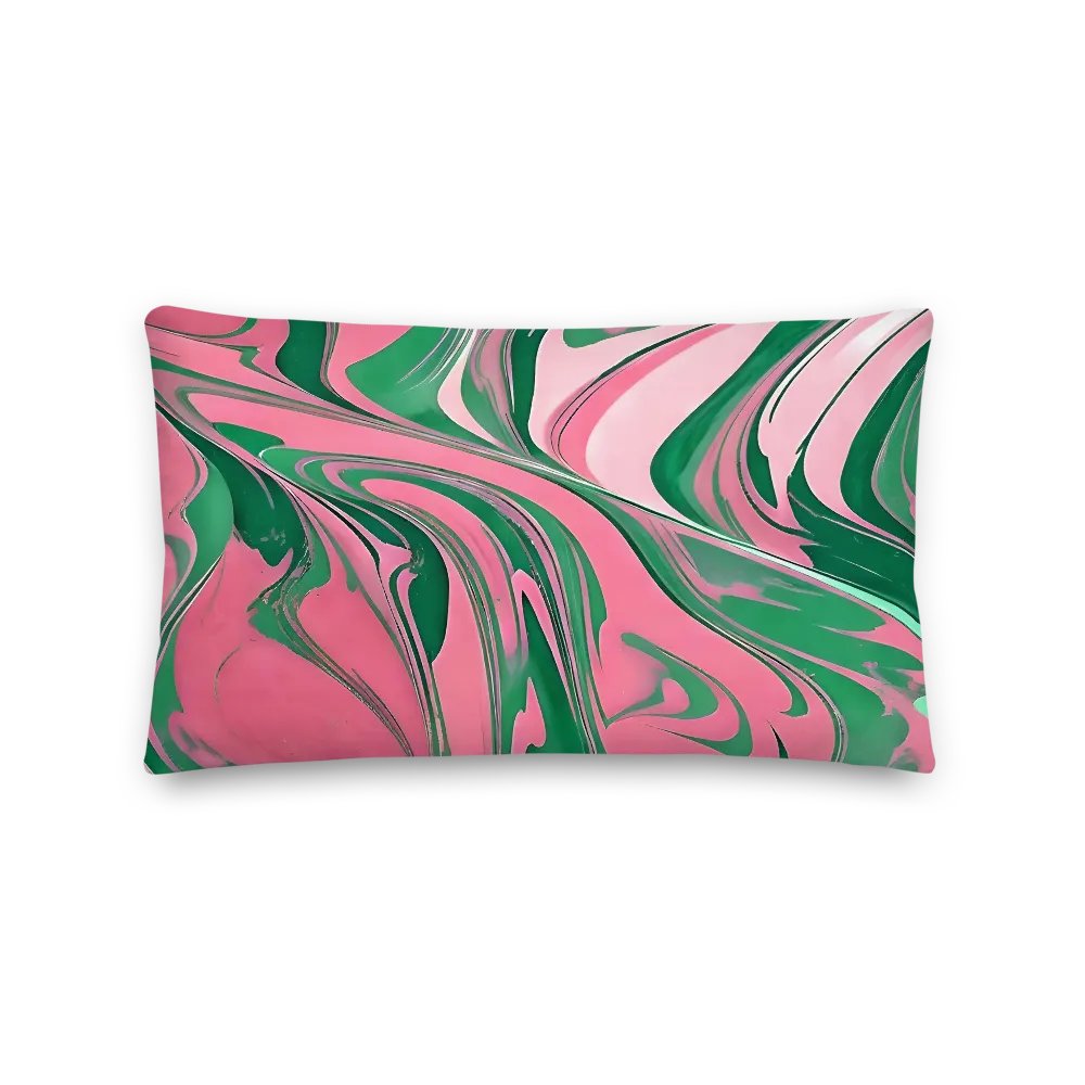 Pink & Green Painted Premium Accent Pillow product image (2)