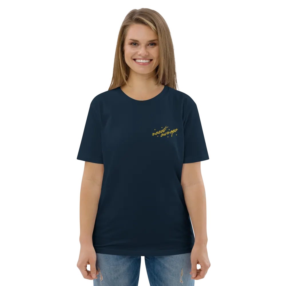 reset europe embroidered t-shirt - 100% organic cotton product image (10)