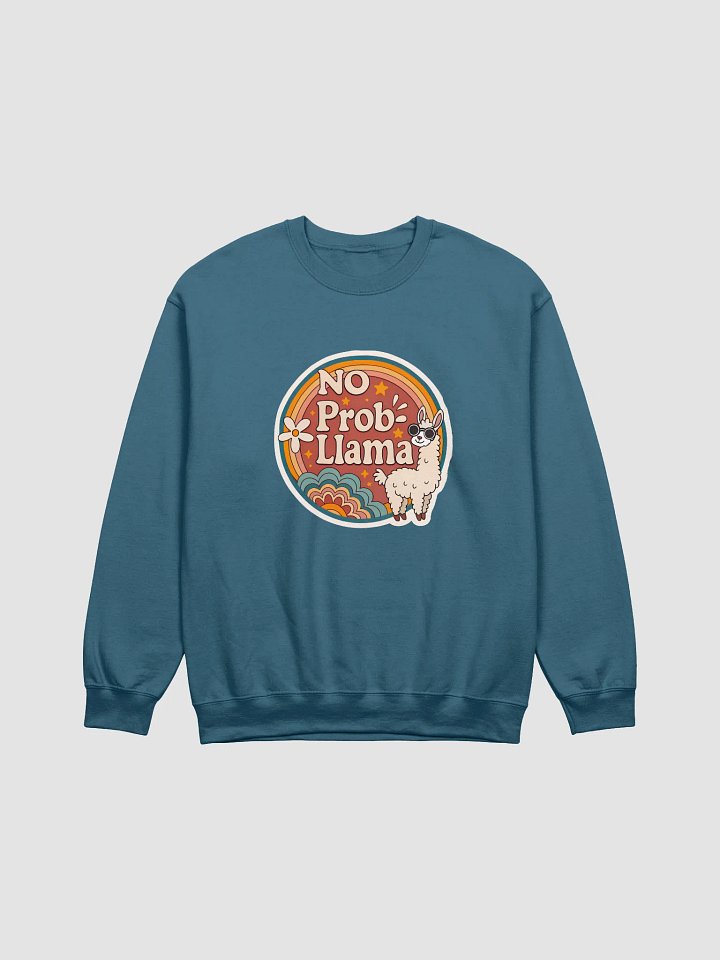 NO Prob-Llama Retro Crewneck Sweatshirt product image (6)