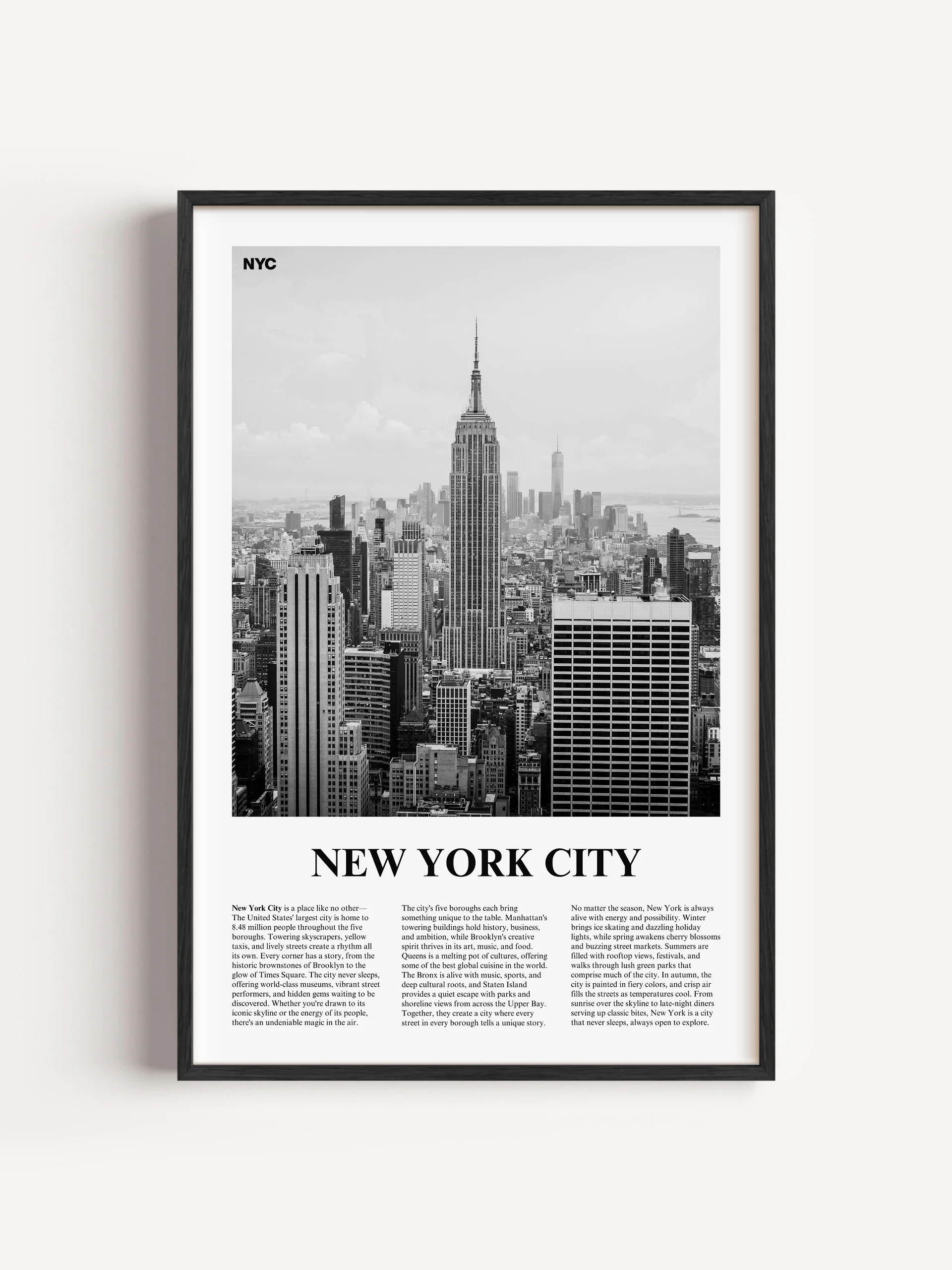 New York City 03 Newspaper Poster product image (1)