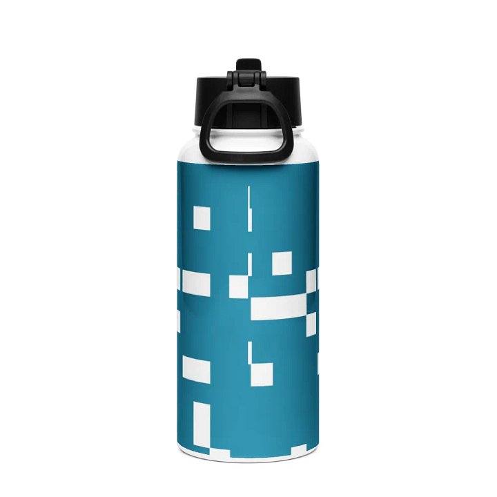 Pattern art 1 Teal Stainless Steel Bottle product image (2)