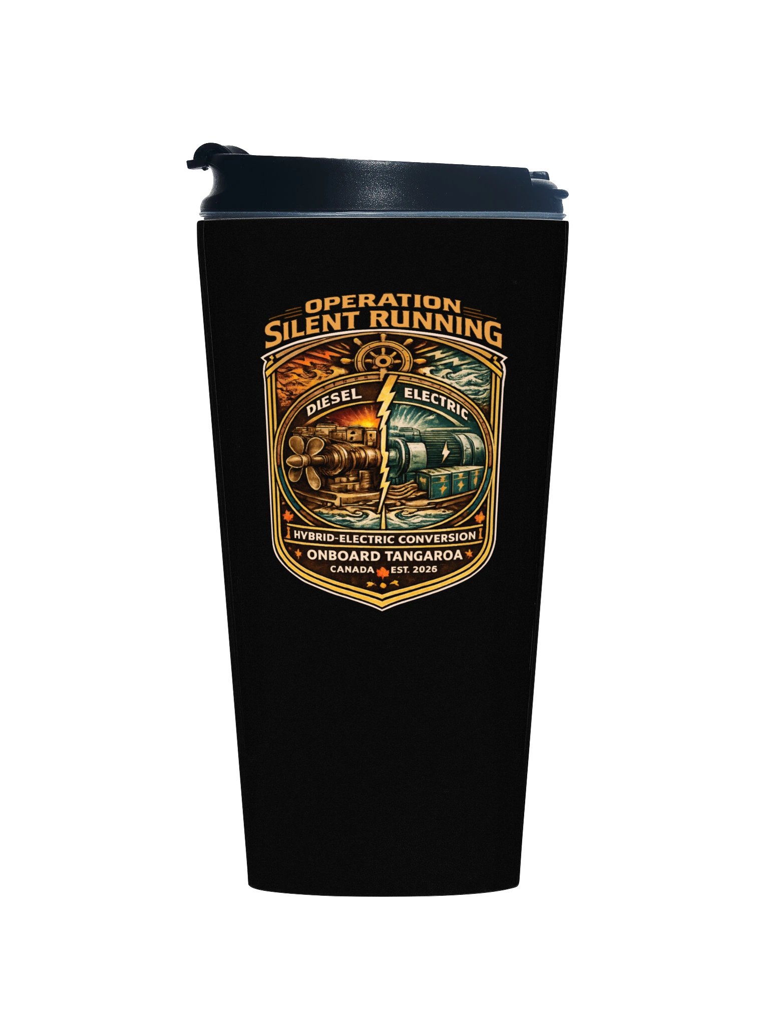 Operation Silent Running Stainless Steel To Go Mug product image (1)