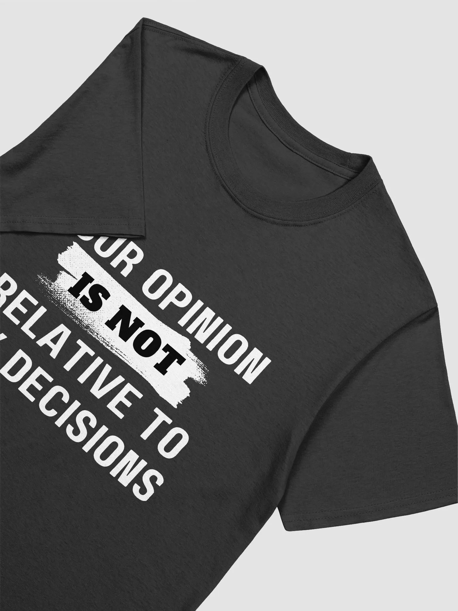 Your Opinion Is Not Relative To My Decisions Graphic Tee product image (1)