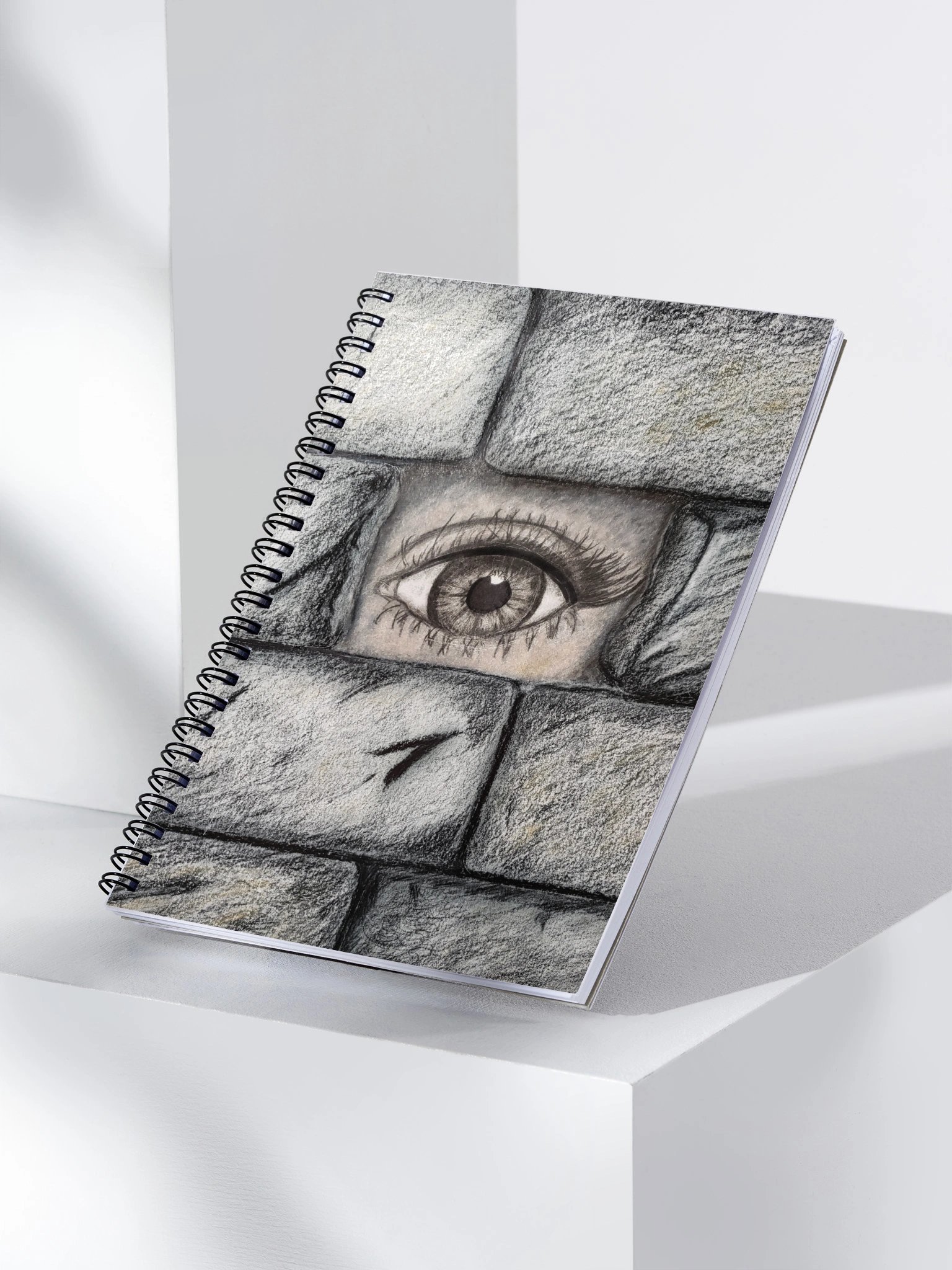 "Eye Behind the Wall" Spiral Notebook product image (3)