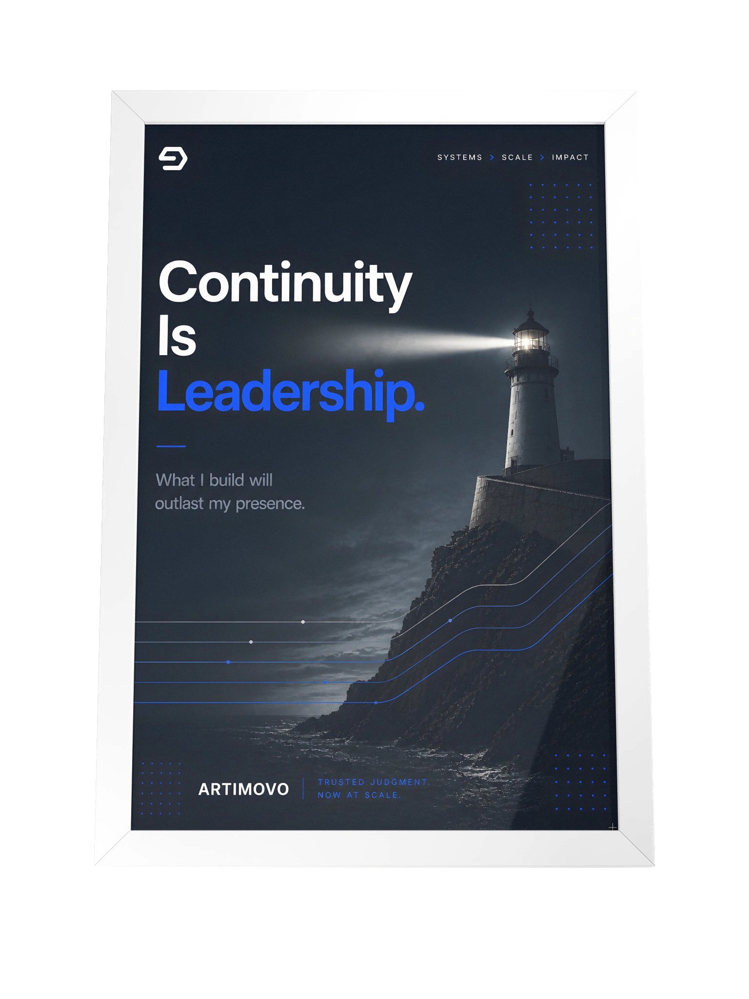 Continuity Is Leadership — Framed Leadership Print product image (12)