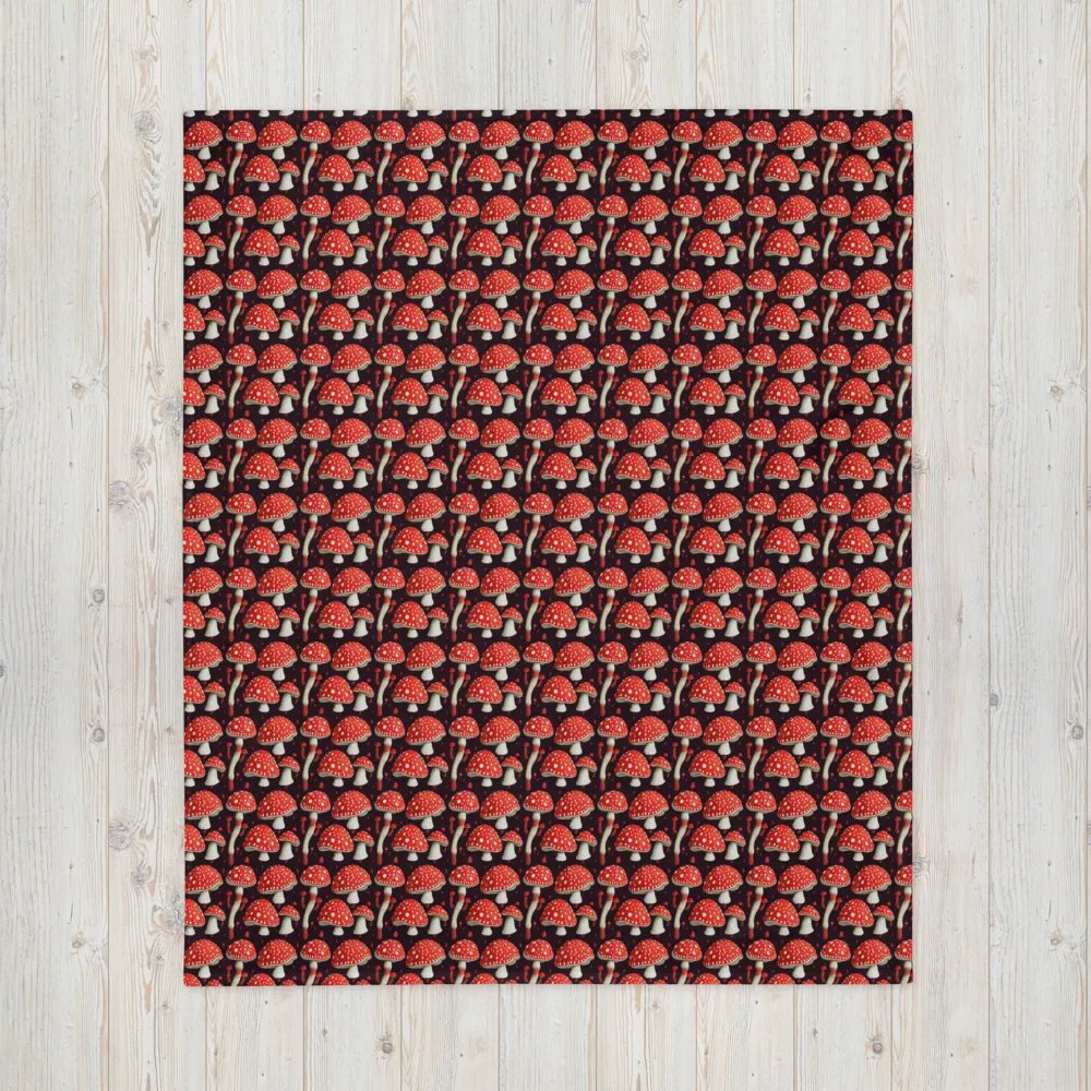 Magical Fly Agaric Mushroom Fluffy Blanket Throw product image (6)