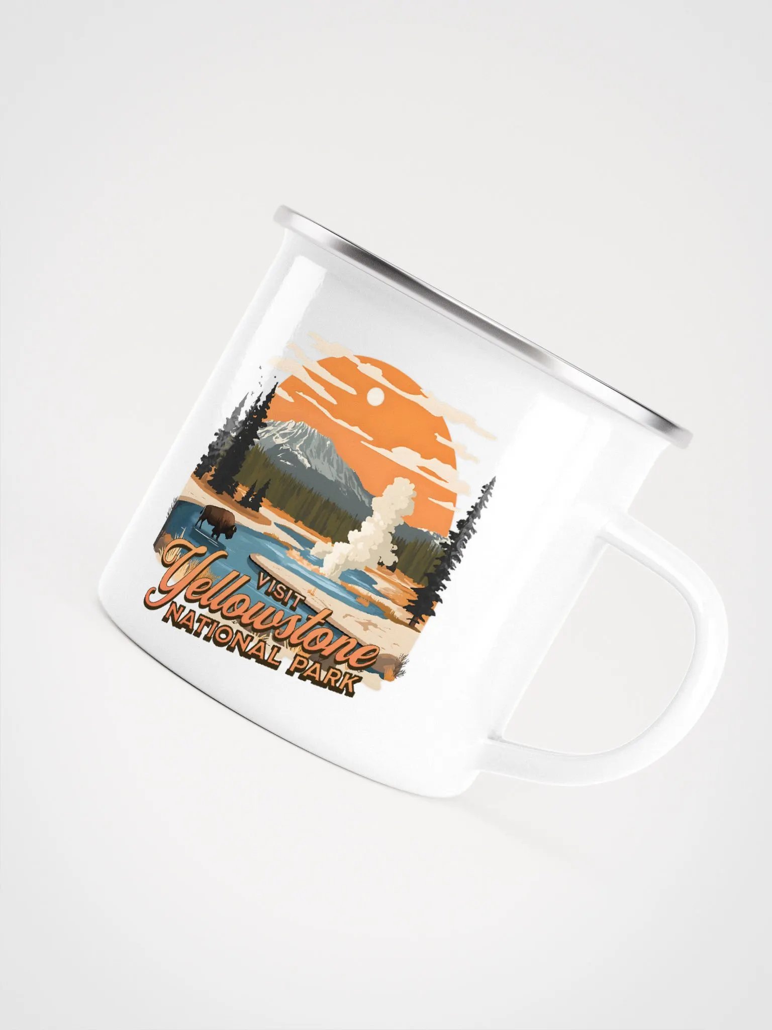 Yellowstone Adventure Enamel Mug product image (2)