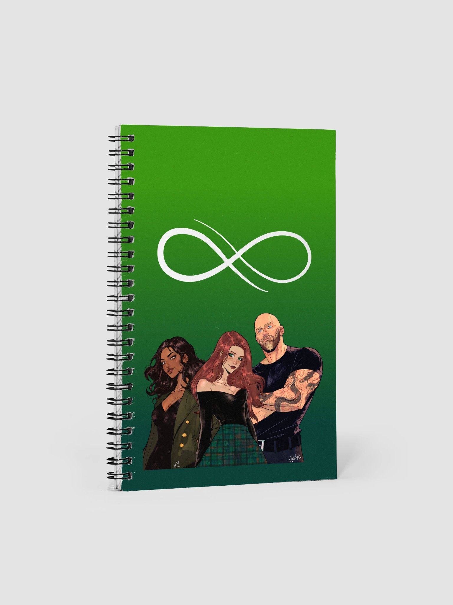 Character Trio Notebook Front & Back Design product image (1)