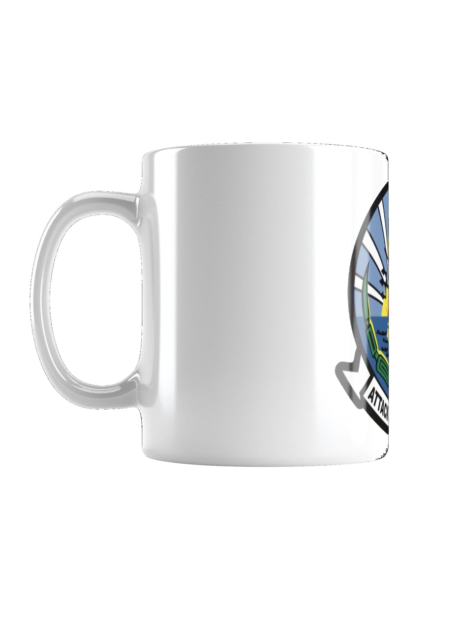 "Green Lizard" White Glossy Mug product image (2)