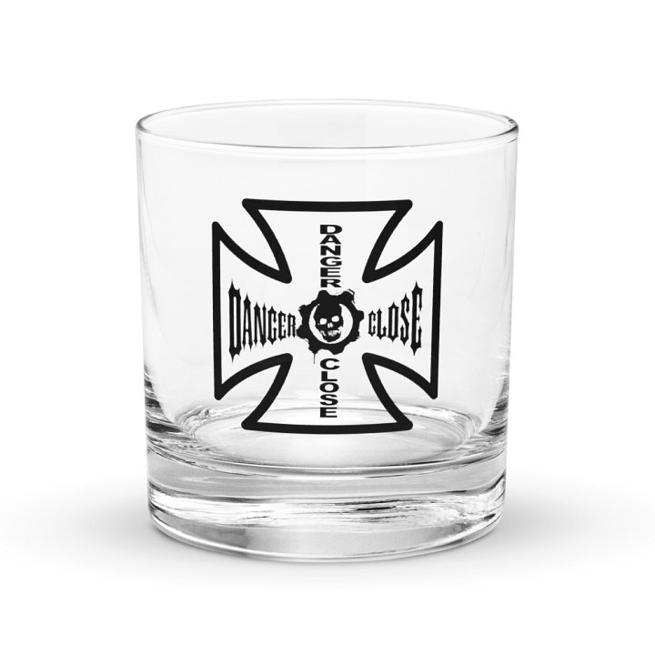 Danger Close Iron Cross Rocks Glass product image (1)