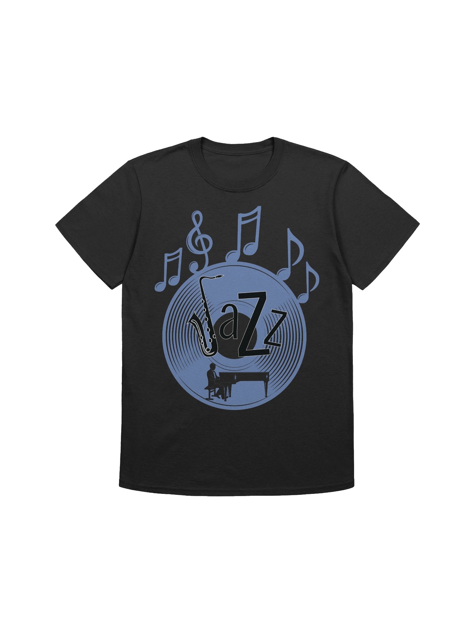 Jazz Fusion Saxophone Circle T-Shirt product image (8)