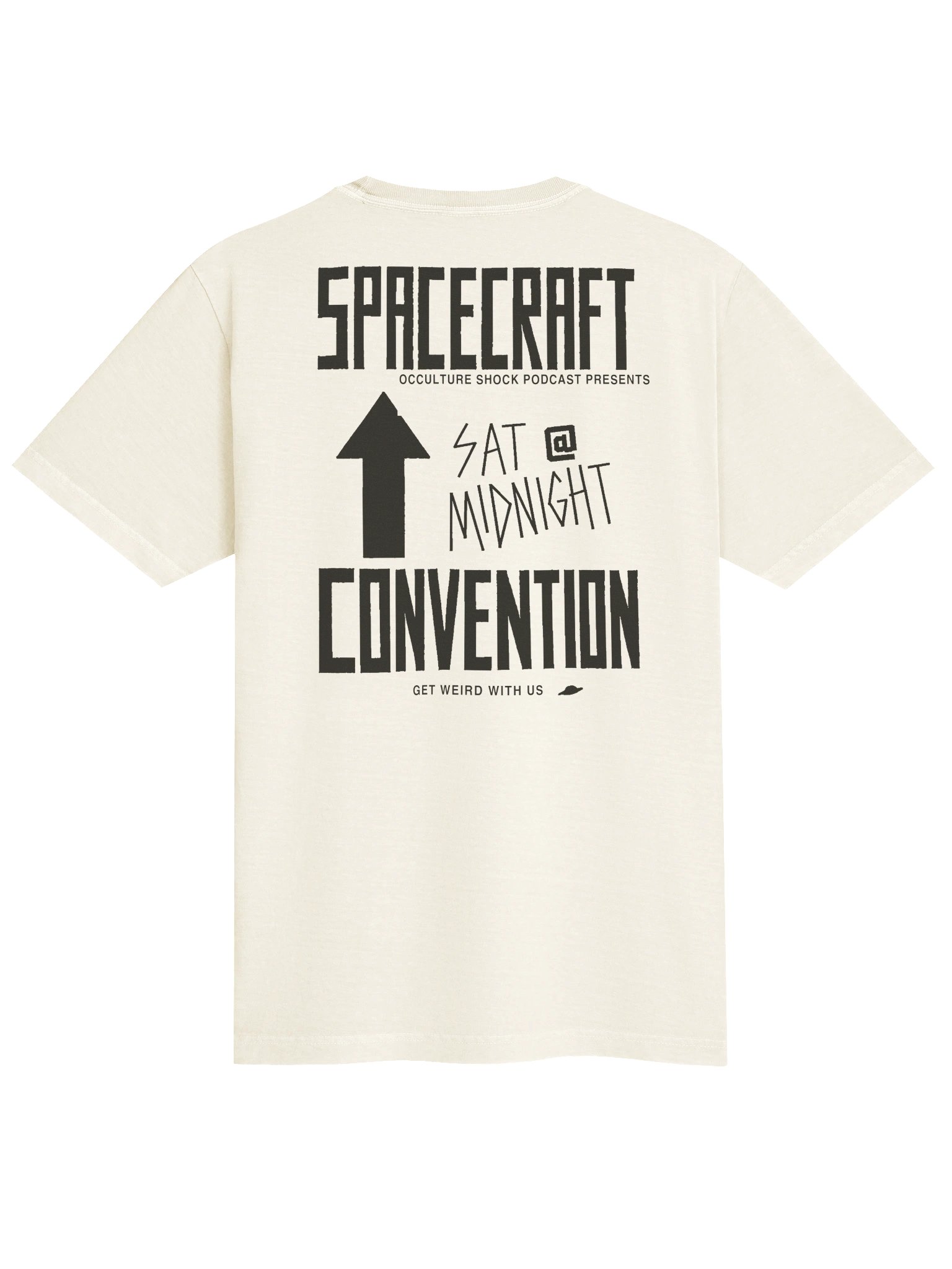 Spacecraft Convention Tee - Vintage White & Faded Black product image (3)