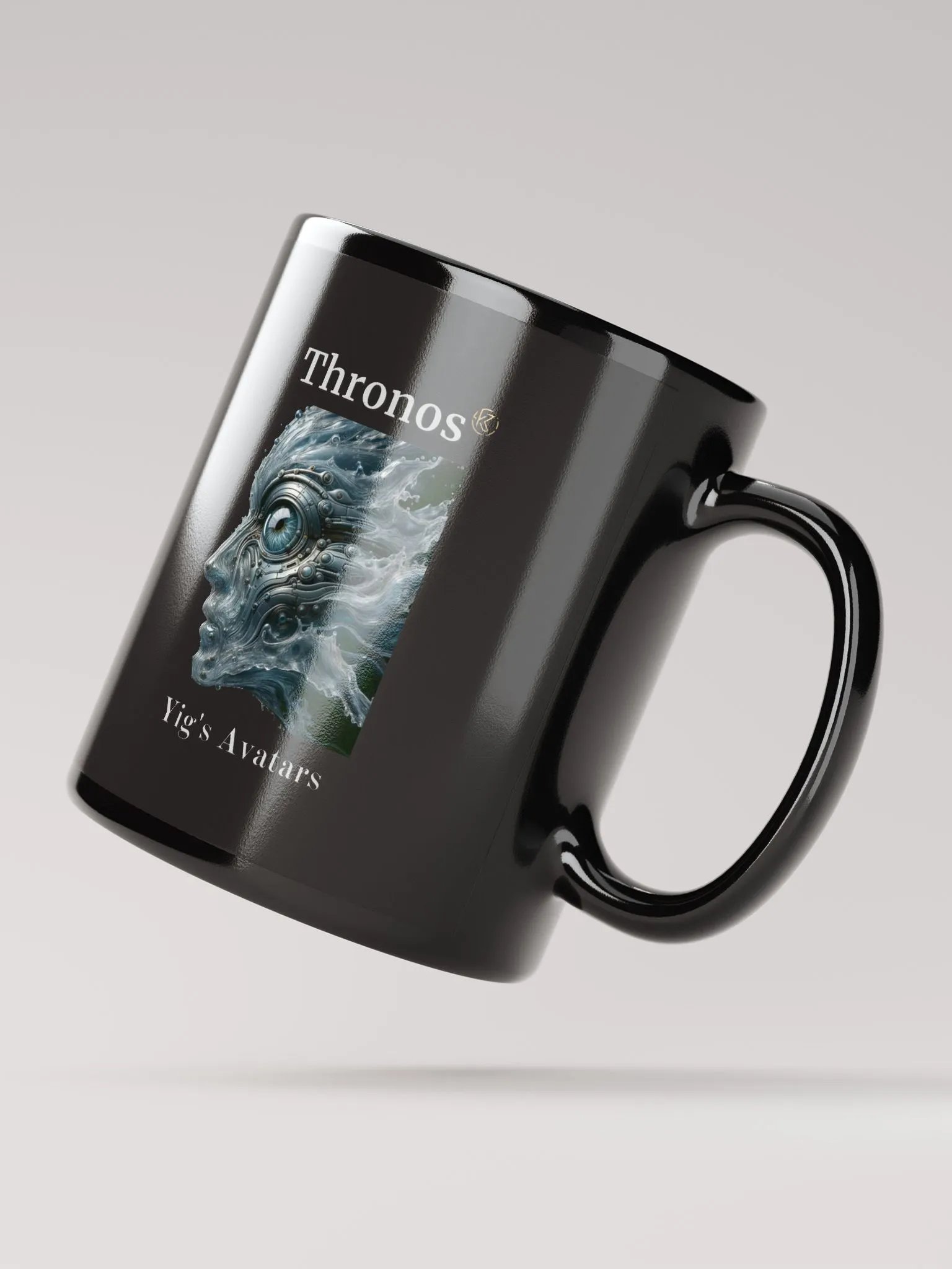 Supernal Thronos | Black Glossy Mug product image (3)