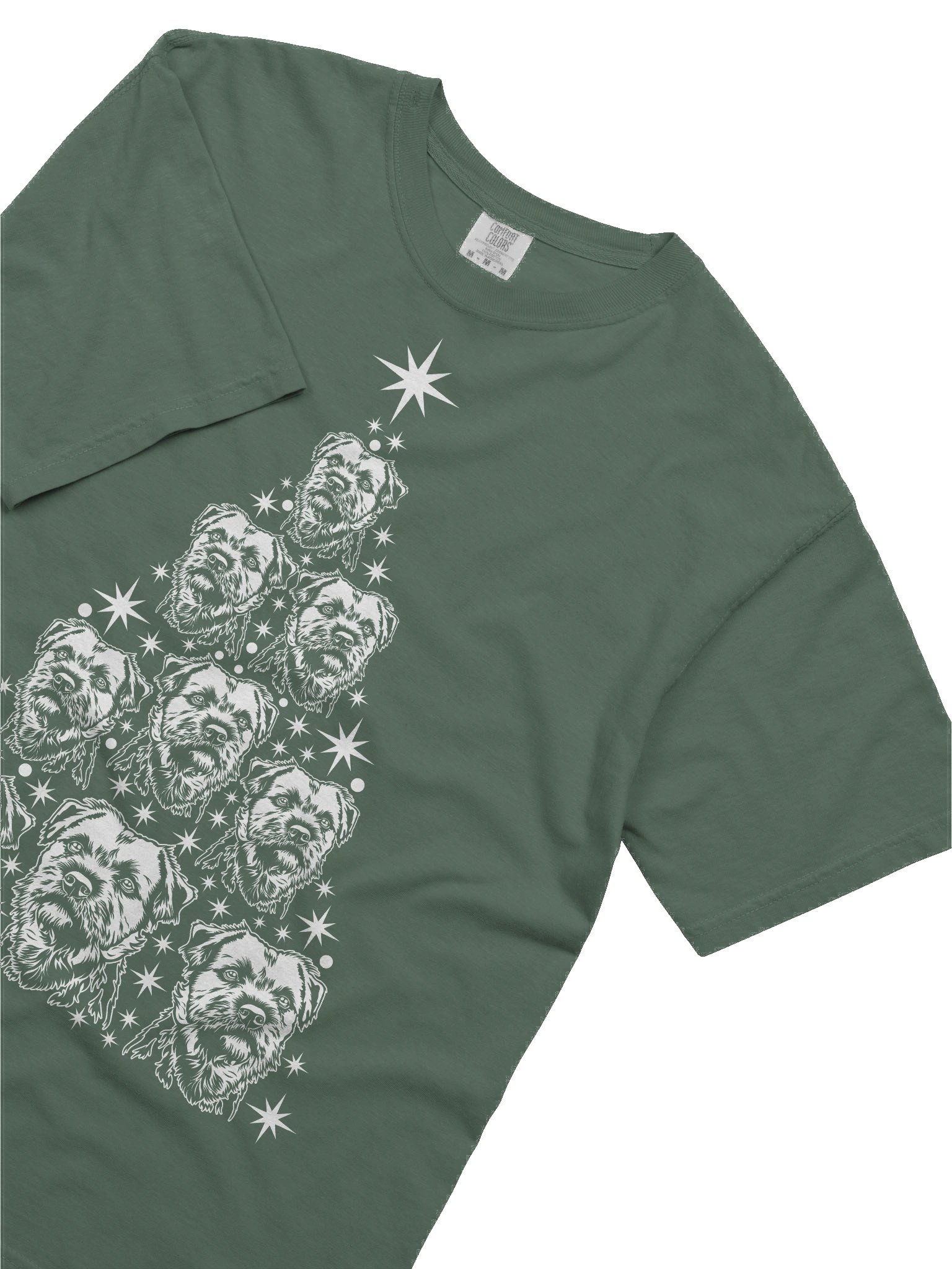 Border Terrier Christmas Tree T-Shirt product image (7)