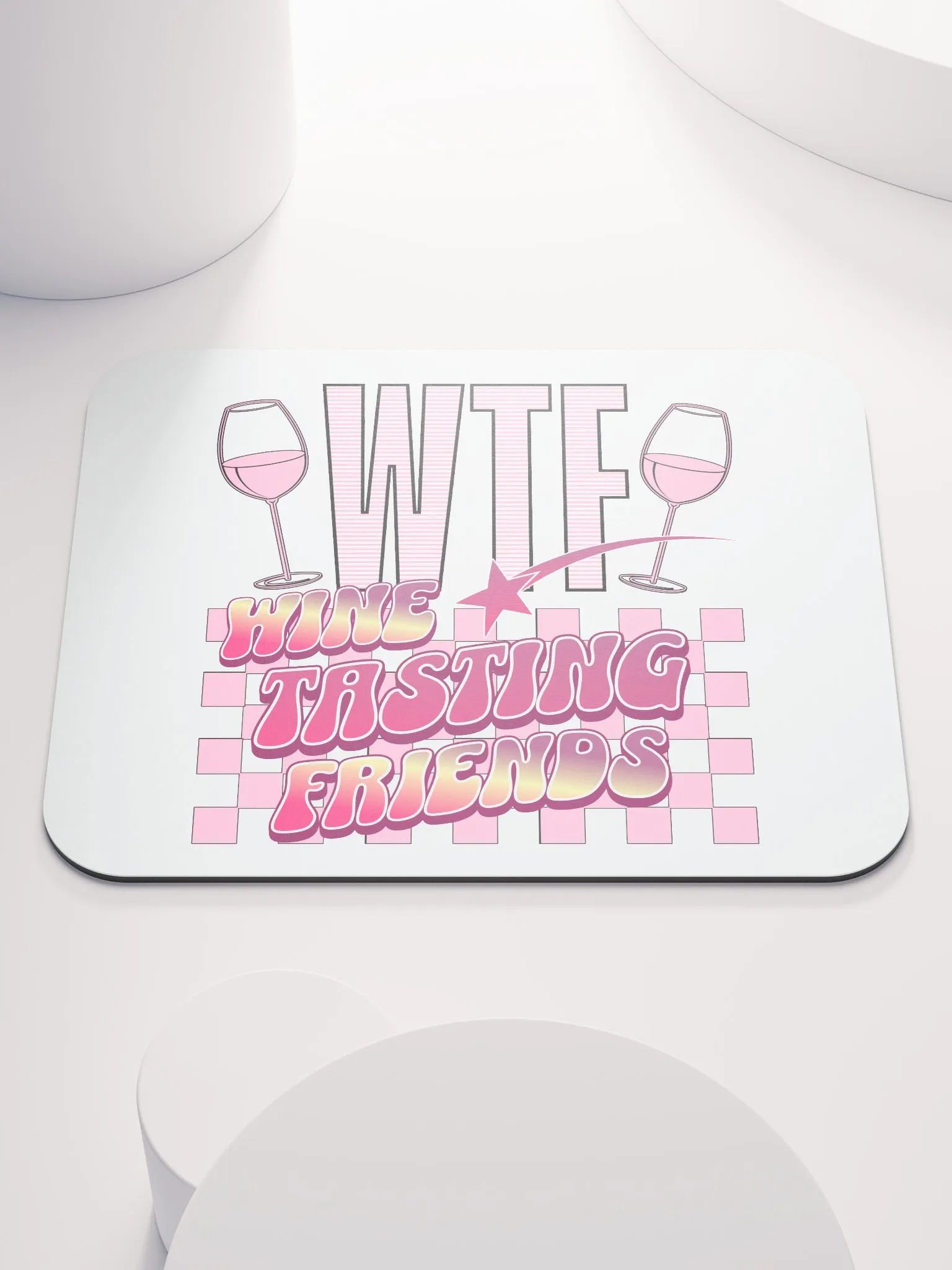 WTF Wine Tasting Friends Mouse Pad product image (1)