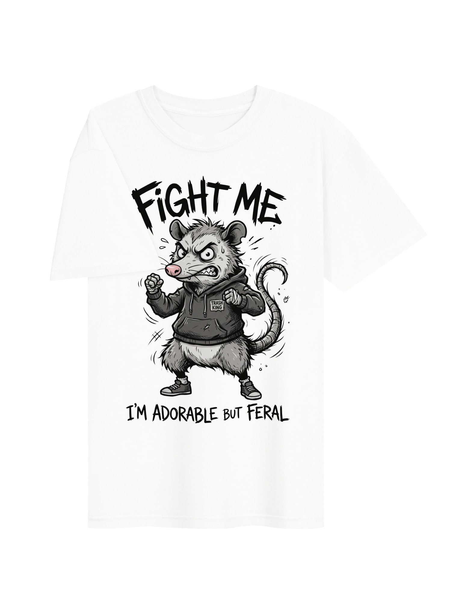 Feral Opossum Fight Me Tee product image (26)
