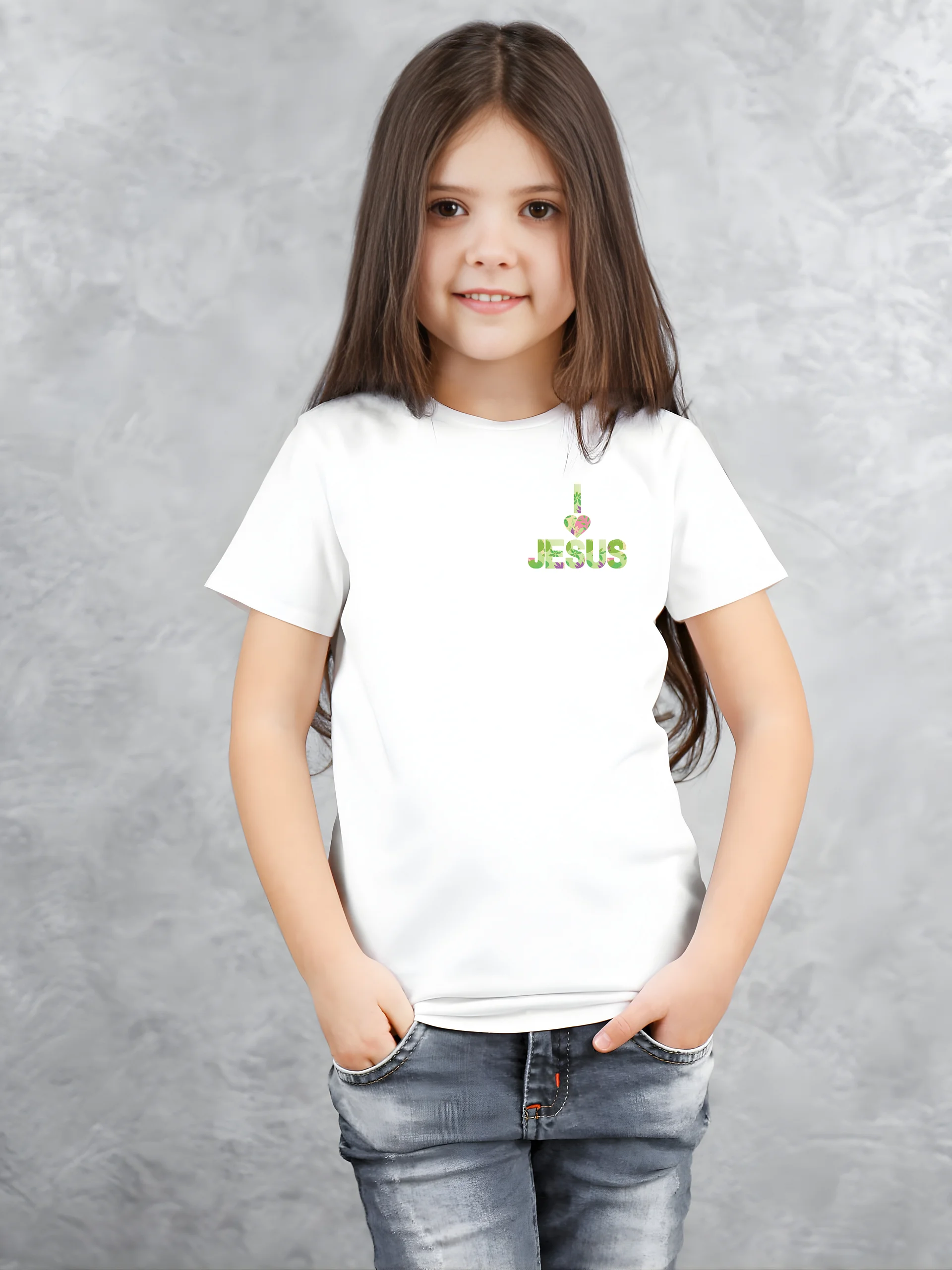 I Love Jesus Girls T-Shirt product image (1)