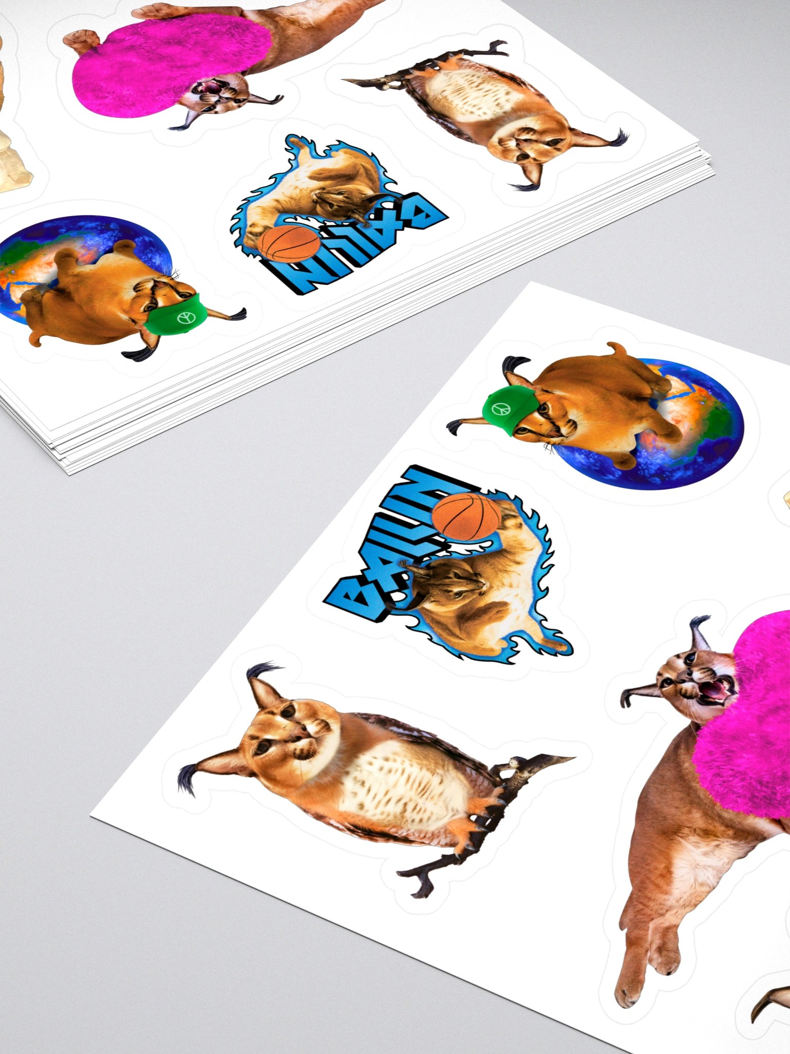 Big Floppa Caracal Sticker Pack product image (4)