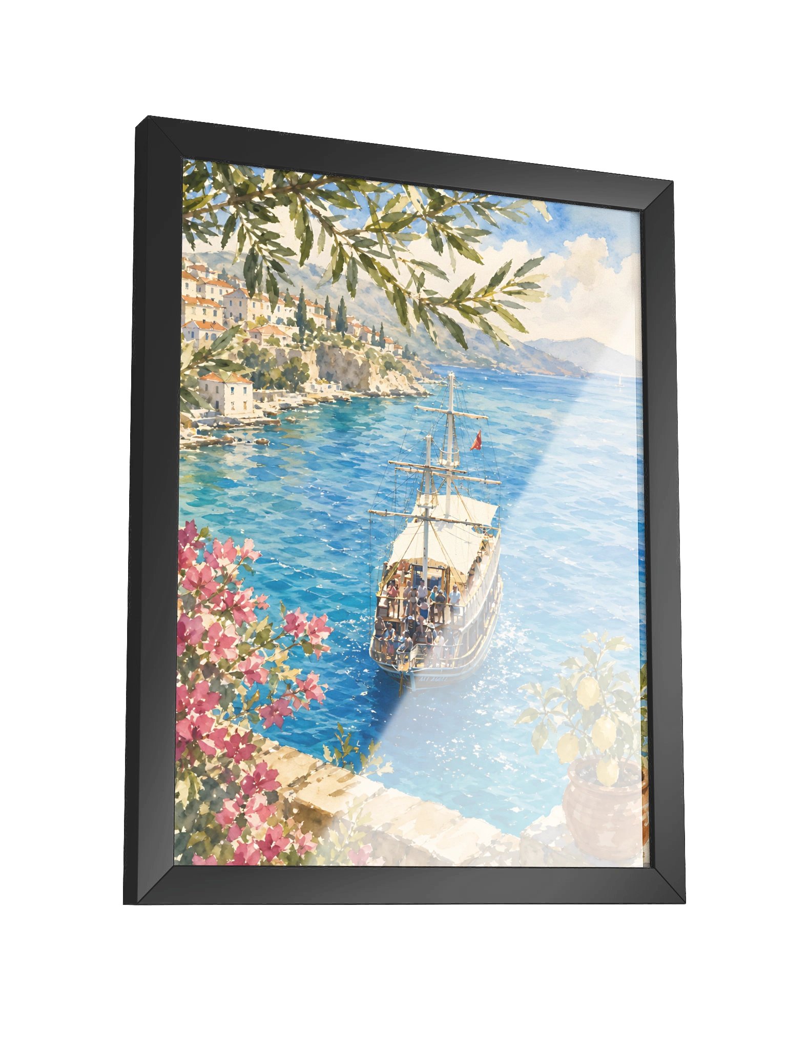 Coastal Mediterranean Beach Artwork product image (5)