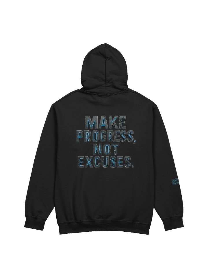 IDGAF "Make Progress, Not Excuses." Middleweight Hoodie (Black) product image (2)