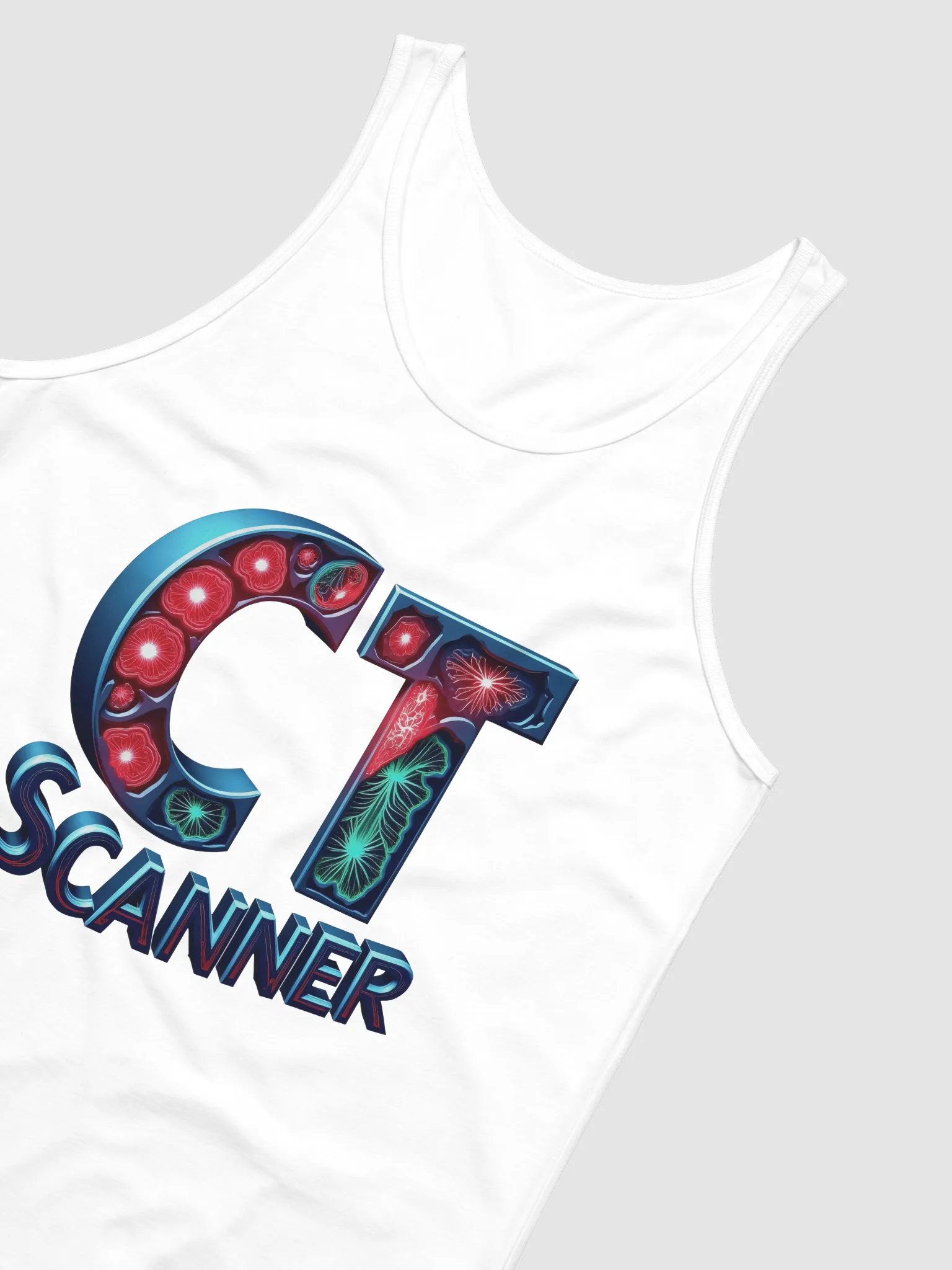 Neon Floral CT Scanner Tank product image (28)