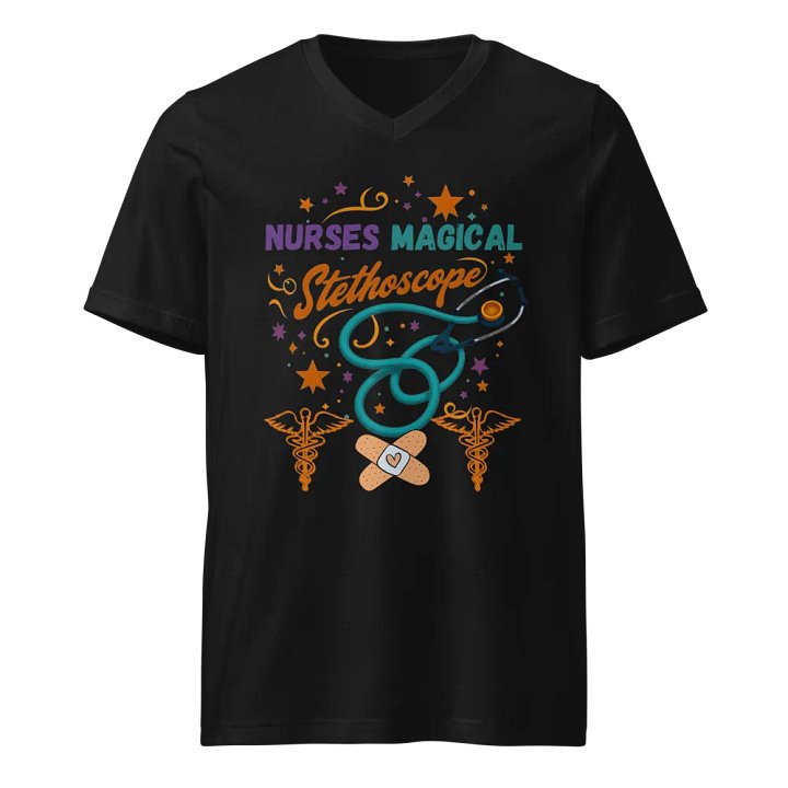 Nurses Magical Stethoscope V-Neck Tee product image (1)