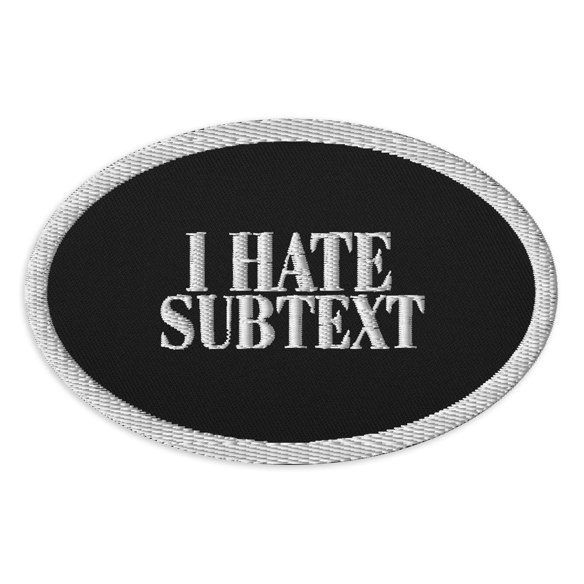 I HATE SUBTEXT Patch product image (1)
