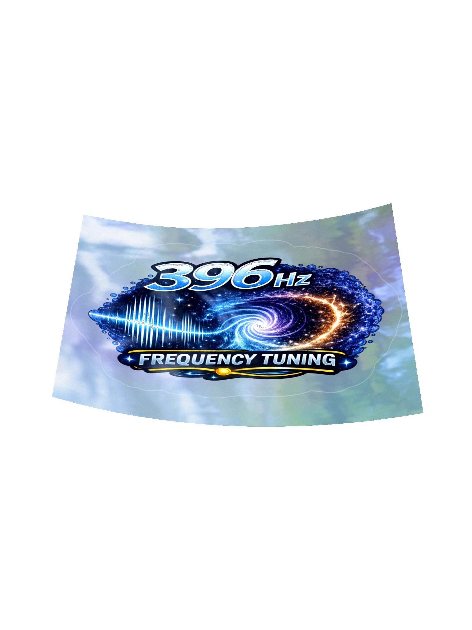 396 Hz Frequency Sticker on Holographic backing product image (18)