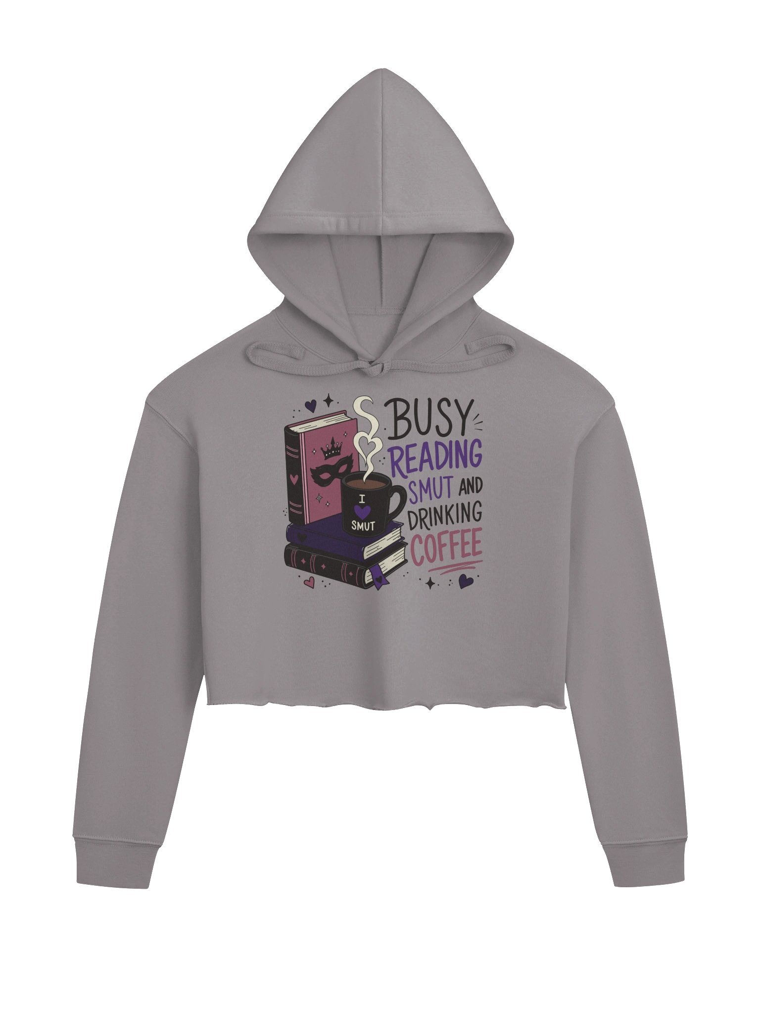 Busy Reading Smut & Drinking Coffee (Cropped Hoodie) product image (5)