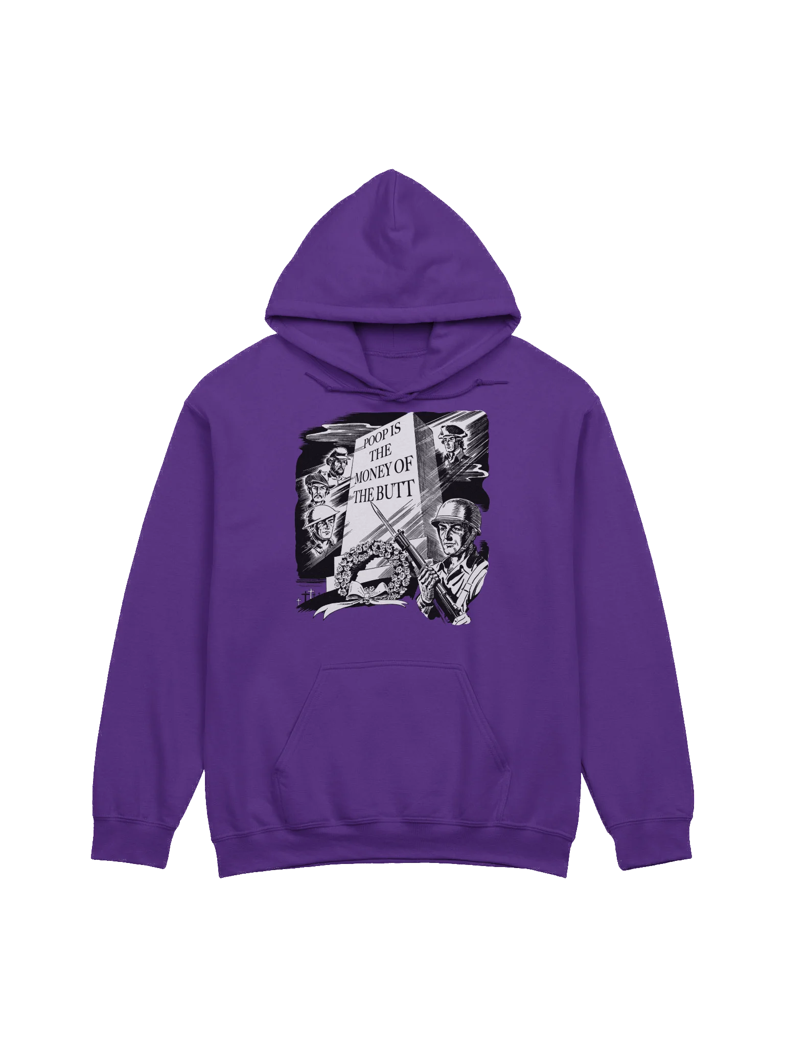Poop Is The Money (B/W Hoodie) product image (1)