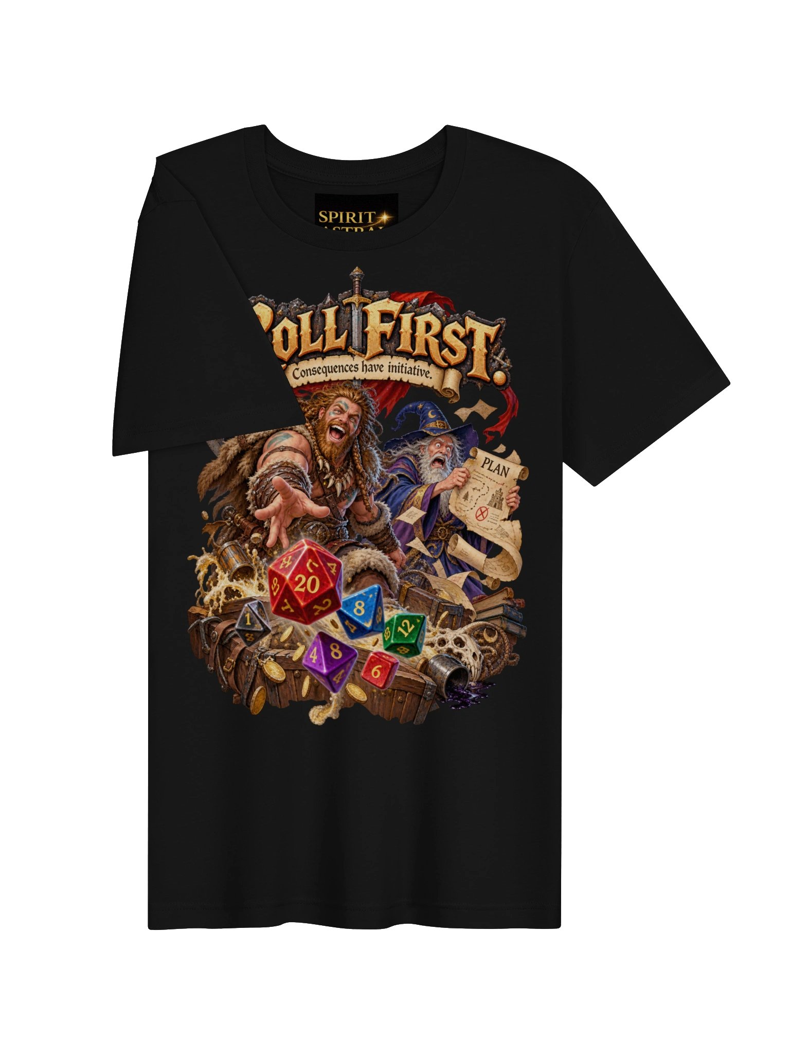 Roll First – Consequences Have Initiative Tee product image (26)