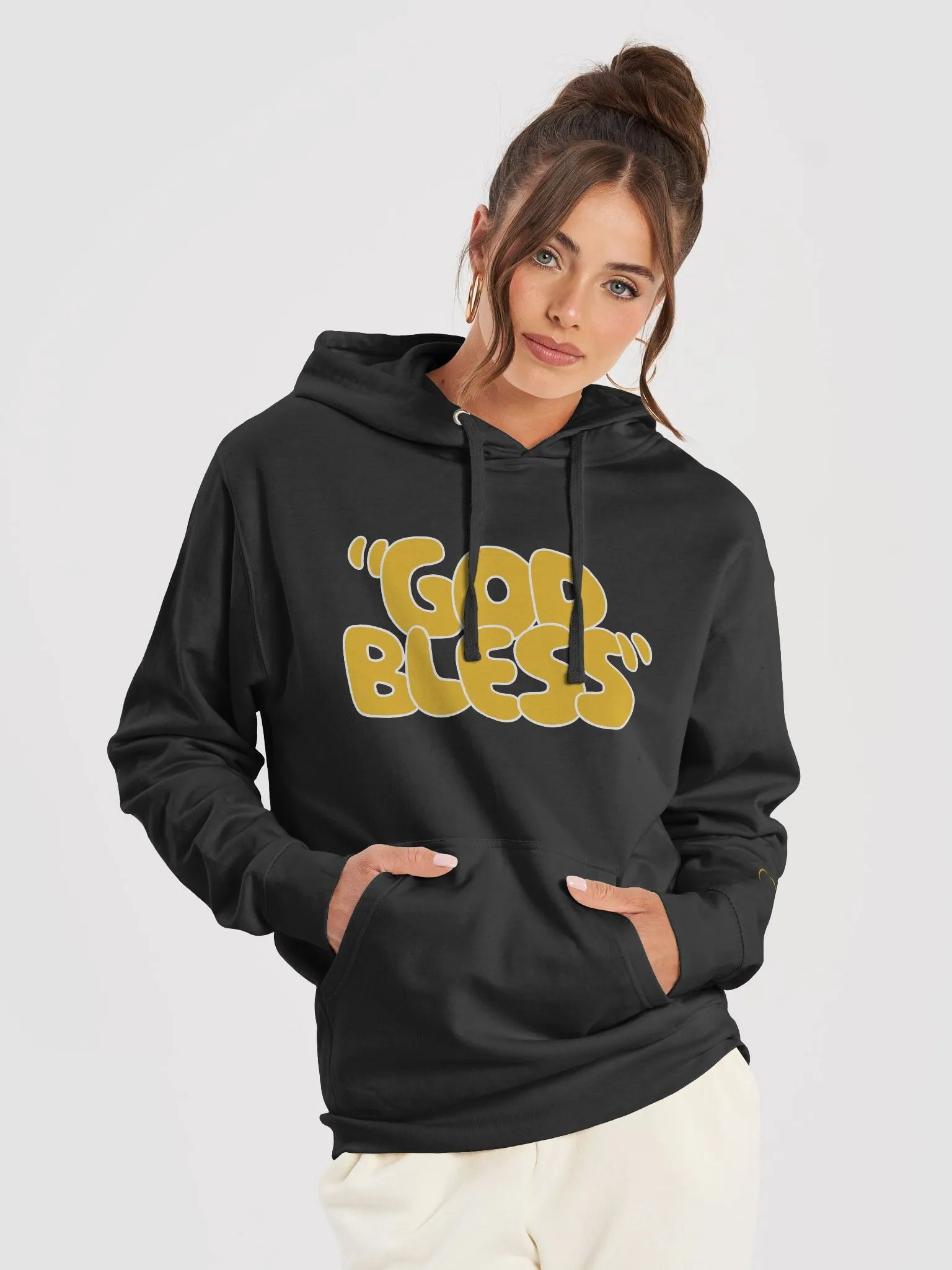 God Bless Hoodie - Black/Gold | Sal Vulcano