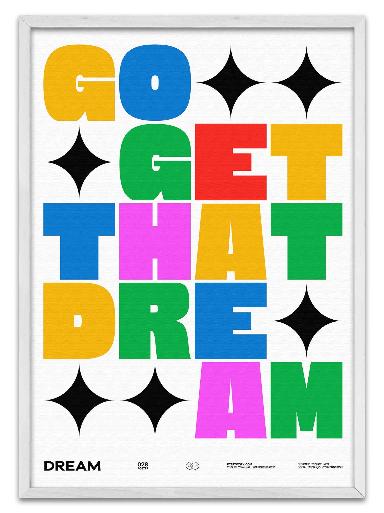"GO GET THAT DREAM" Framed Poster product image (1)
