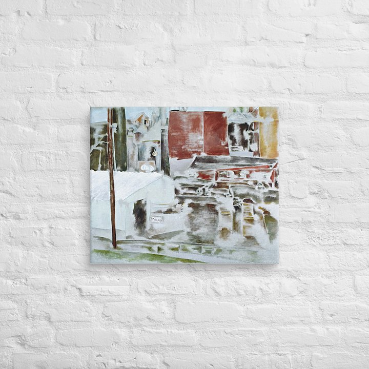 GP Pulp Mill, Bellingham, WA (1986) on canvas (24" x 30") product image (2)