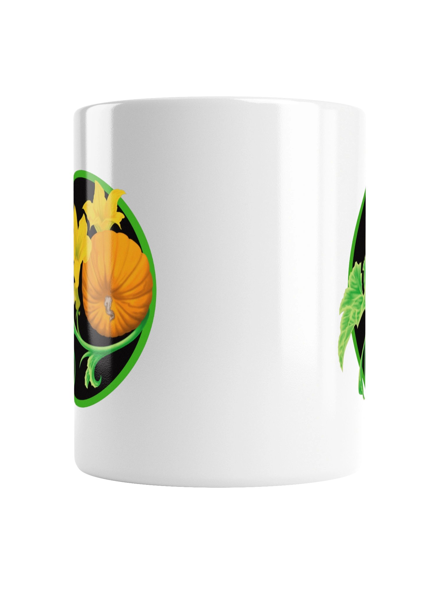 Harvest Pumpkin Blossom Ceramic Mug – Cozy Autumn Botanical Coffee Cup product image (4)