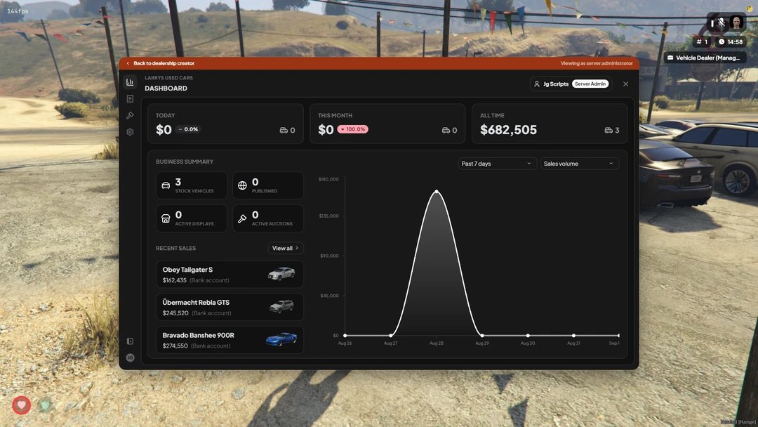 Used Vehicles (QB/Qbox/ESX) - FiveM's Complete Used Car Marketplace product image (4)