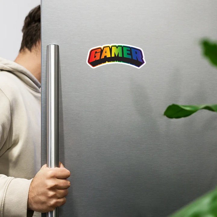 Gamer Rainbow Magnet product image (1)