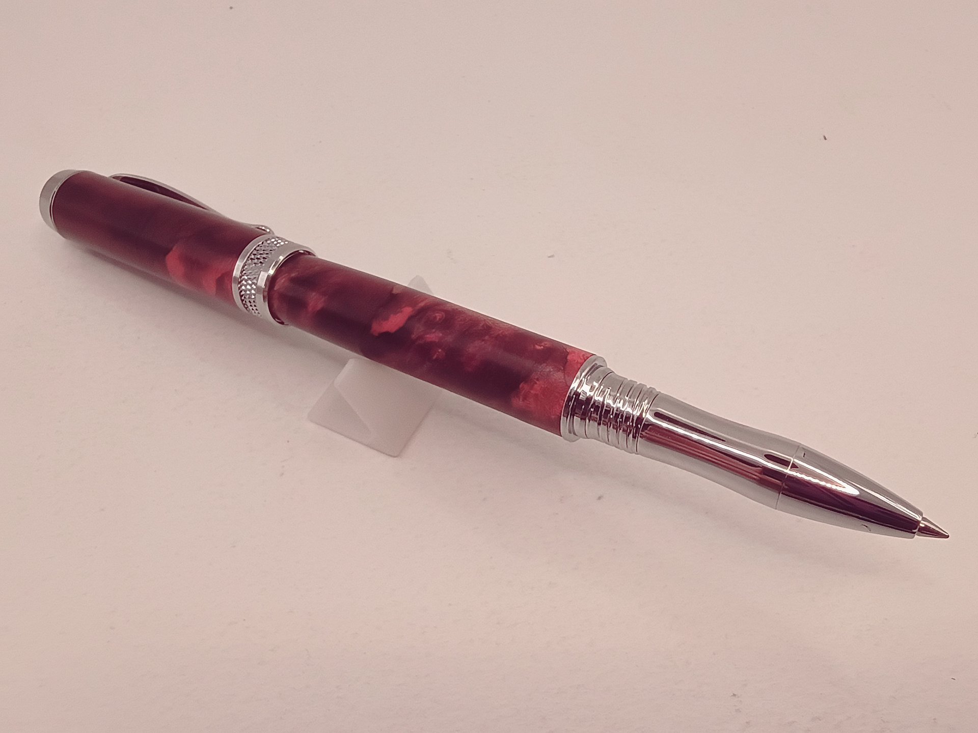 Double‑Dyed Purple and Pink Burl Diamond Knurl product image (2)