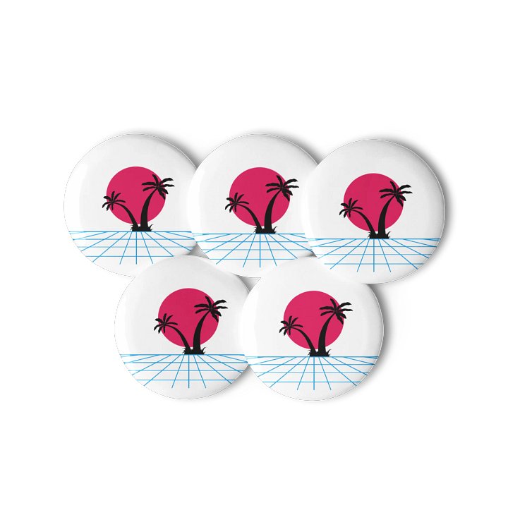 Synthwave Sunset Pin Set product image (3)