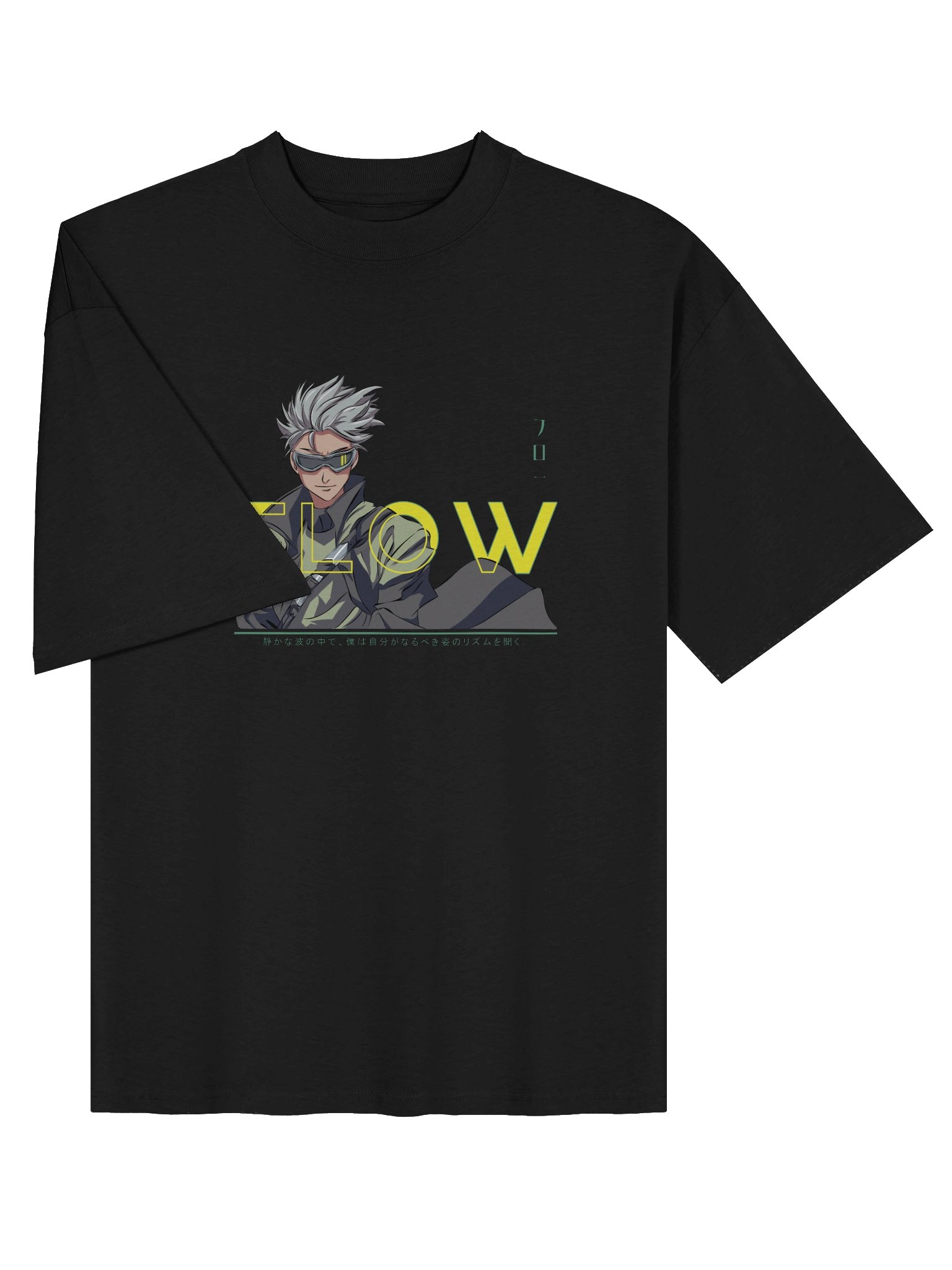 Flow Anime Style: Organic Cotton Oversized Tee product image (5)