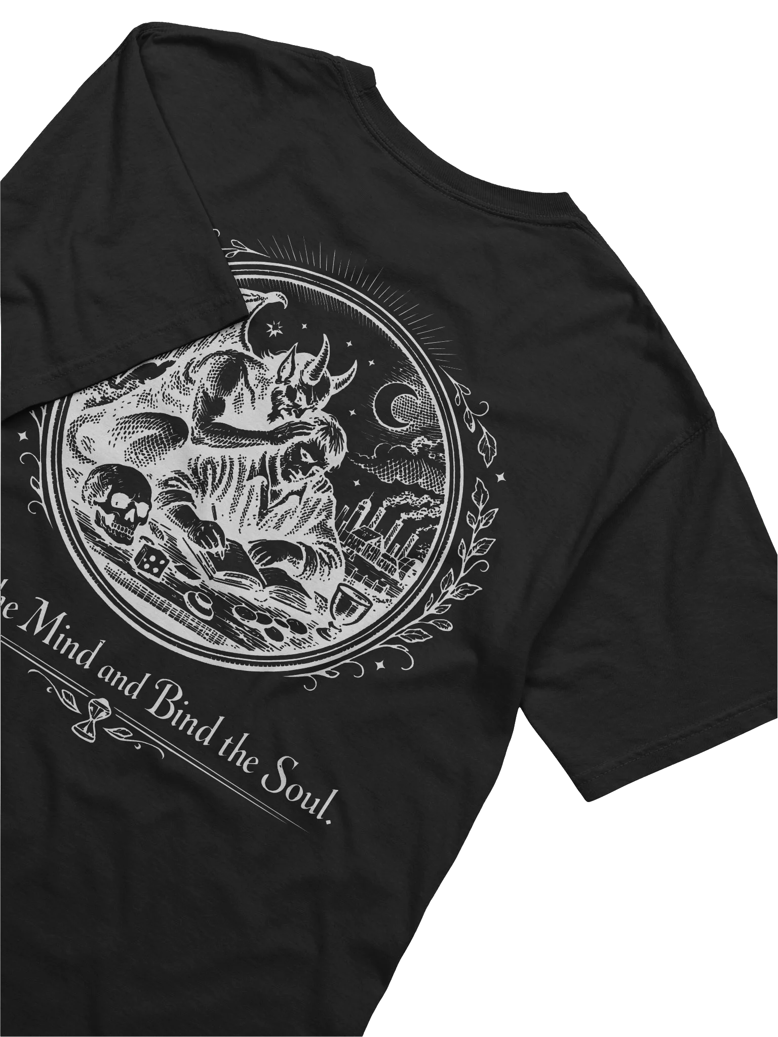 Blind the Mind (White on Black/Color) (Back) product image (5)