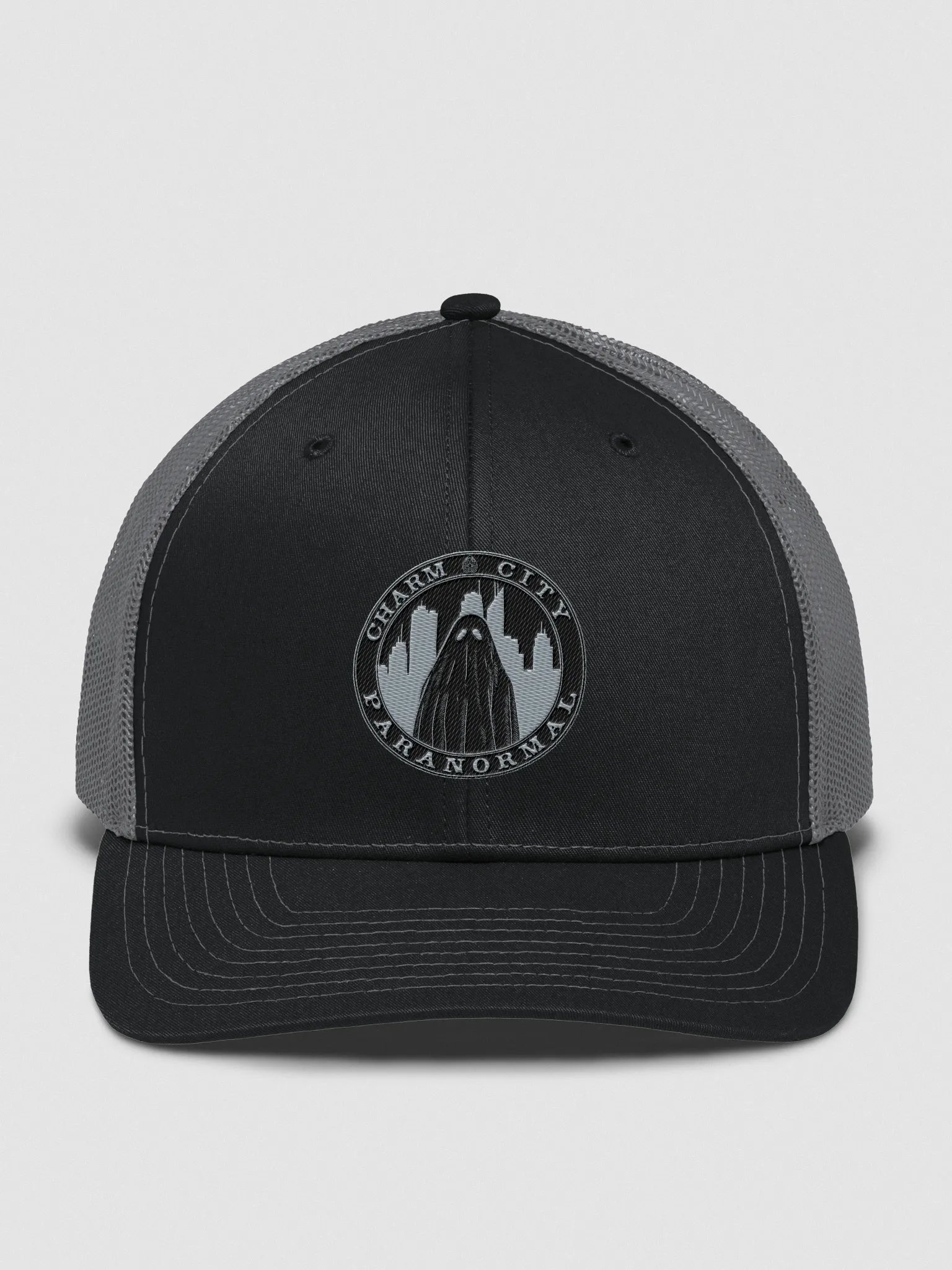 Charm City Paranormal Badge Embroidered Trucker Hat product image (1)