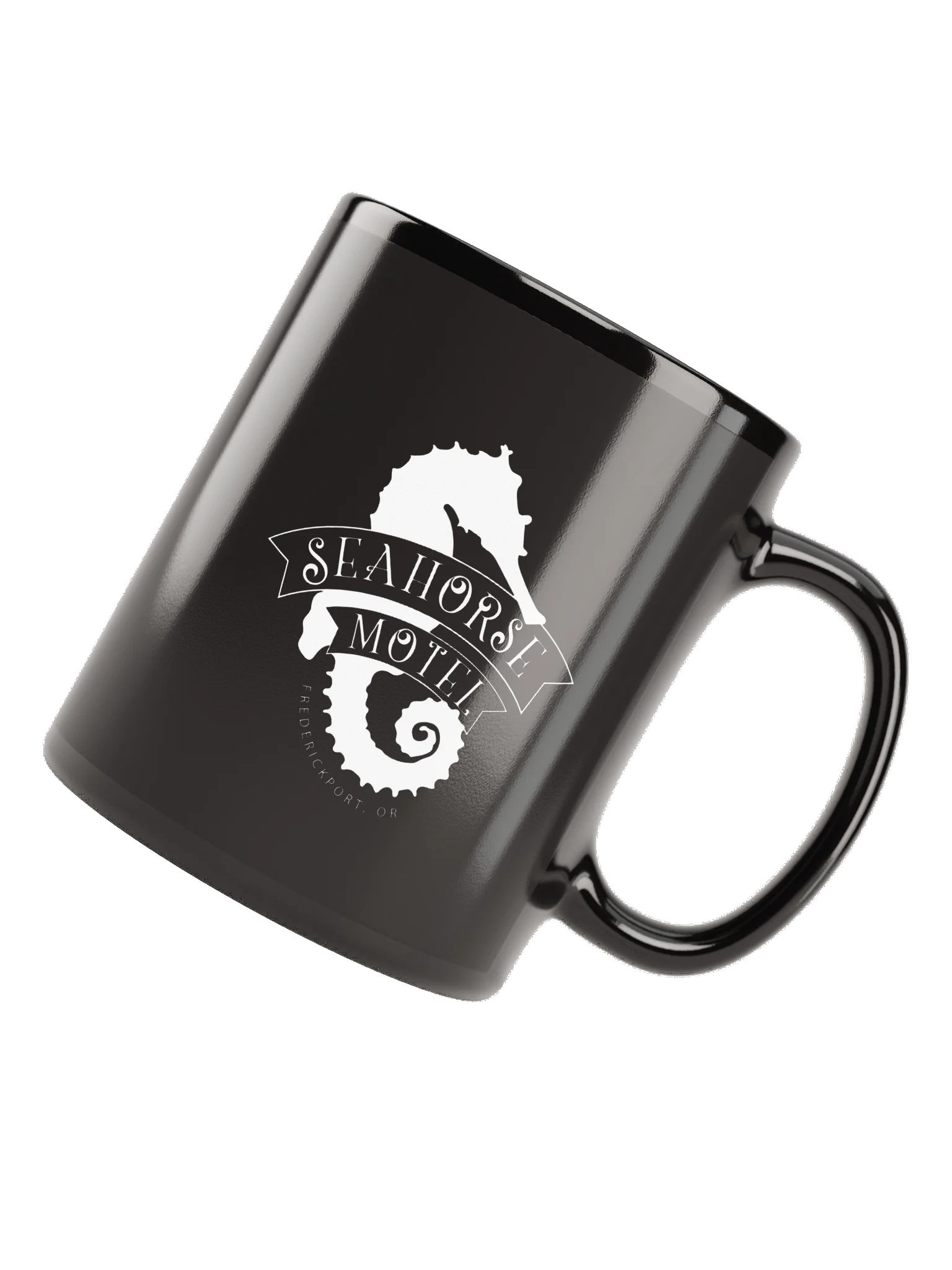 Seahorse Motel Black Coffee Mug product image (11)