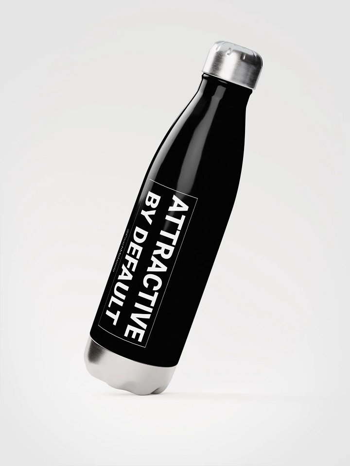 Attractive By Default – 17 oz Insulated Water Bottle (Black) product image (2)