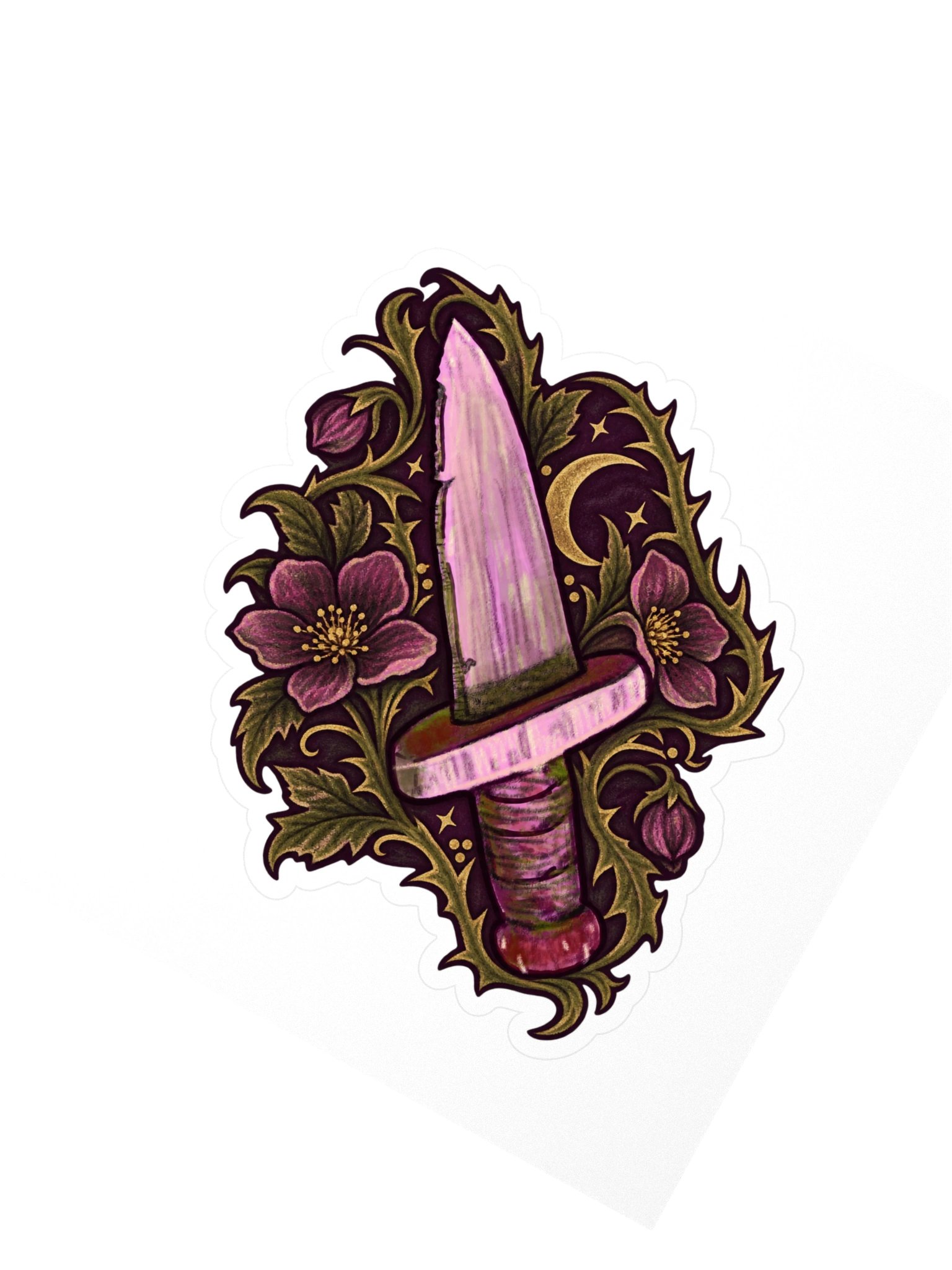Mystic Crystal Vine Kiss Cut Sticker product image (2)